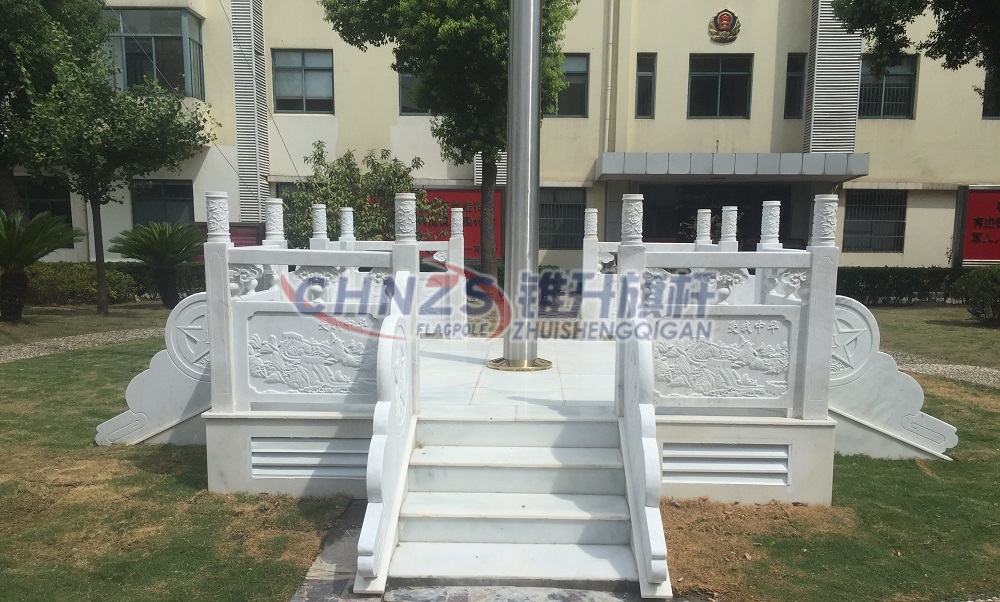 武警支队旗杆及旗台安装